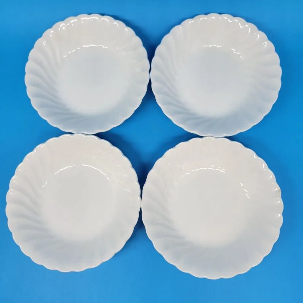 Johnson Brothers Snowhite Regency  Sauce Bows Set Of 4